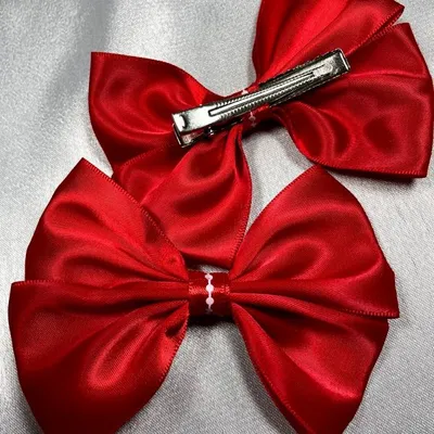 barrette rouge dos