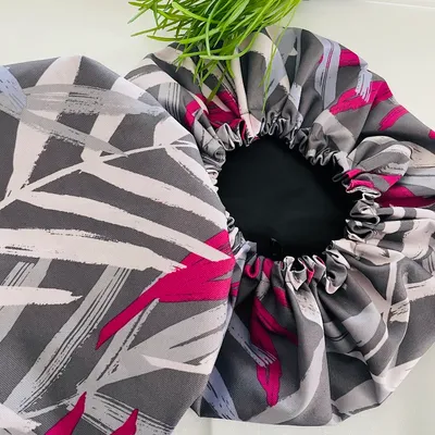 bonnet de douche feuille