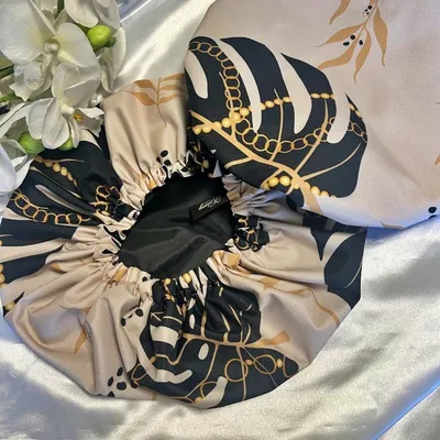 bonnet de douche jungle chic