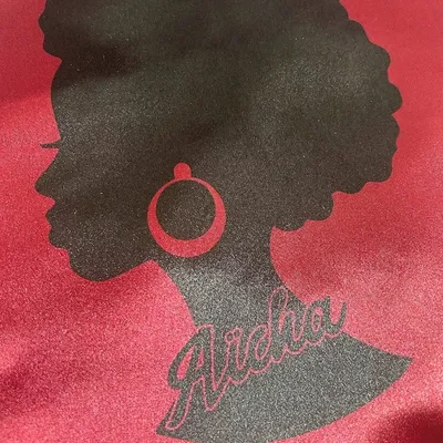 bonnet de nuit afro bordeaux