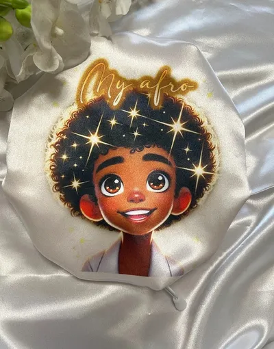 bonnet de nuit en satin enfant garcon