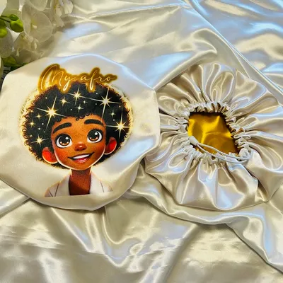 bonnet de nuit en satin enfant garcon