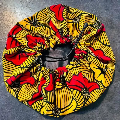 bonnet de nuit satin et wax 2