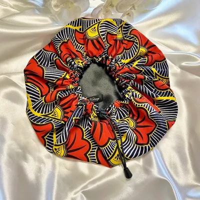 bonnet de nuit wax orange