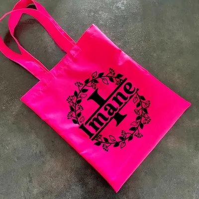 sac tote bag imperméable rose à personnaliser