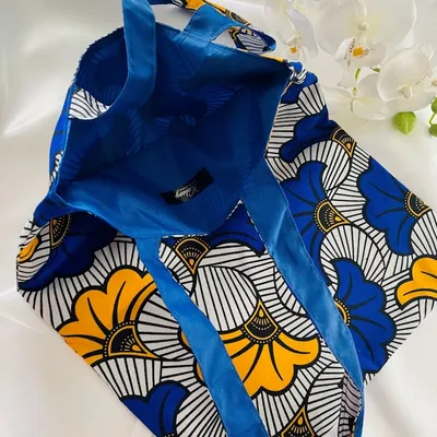 tote bag intérieur bleu 