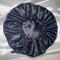 Bonnet de nuit en soie de murier noir 