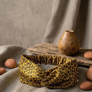 Bandeau torsadé léopard