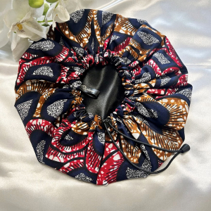 bonnet de nuit  en satin écailles