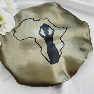 Bonnet de nuit en satin Afrik