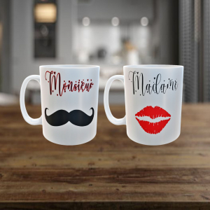 Mug Monsieur moustache et Madame 