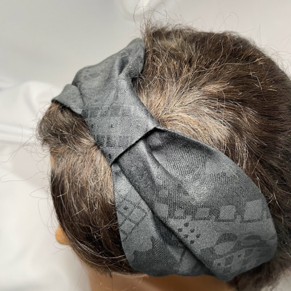 bandeau cheveux avec noeud noir