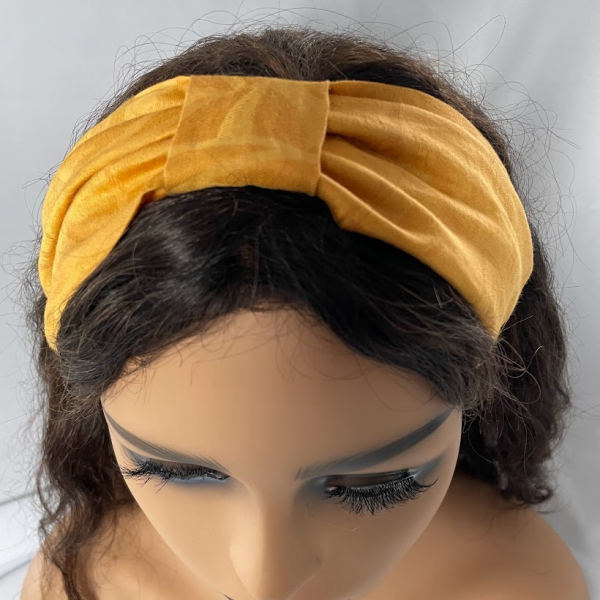 bandeau cheveux couleur or