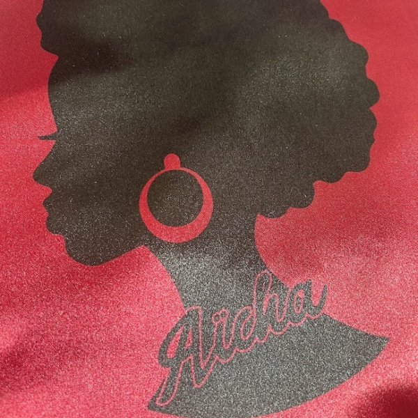 bonnet de nuit afro bordeaux