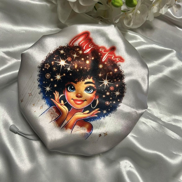 BONNET DE NUIT EN SATIN  enfant My Afro 