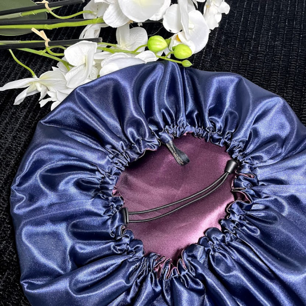 Violet Bonnet en Satin ( Bonnet de nuit réversible en satin