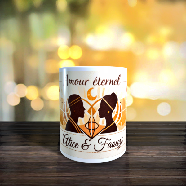 Mug Amour éternel personnalisé