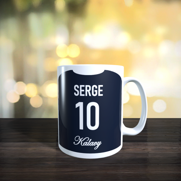 Mug de foot équipe France dos 