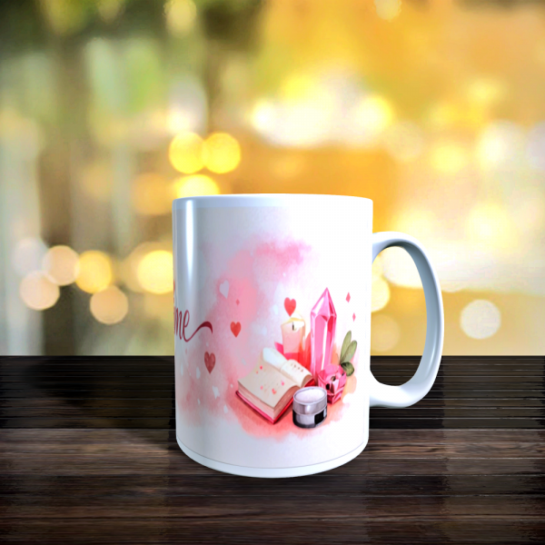 Mug je m'aime rose