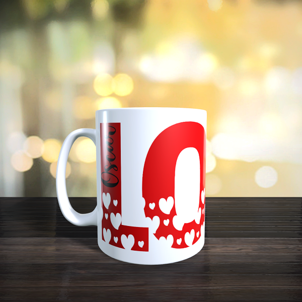 Mug love à personnaliser