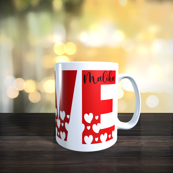 Mug love cadeau saint valentin 