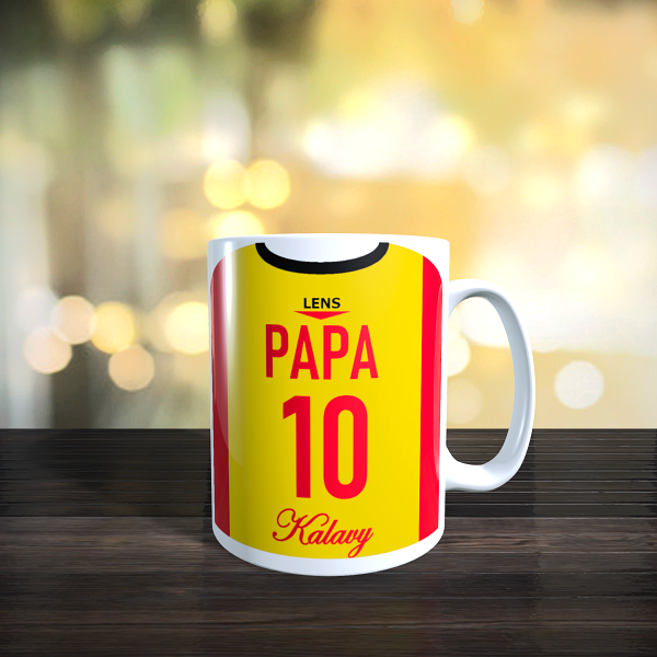 Mug maillot foot rc lens