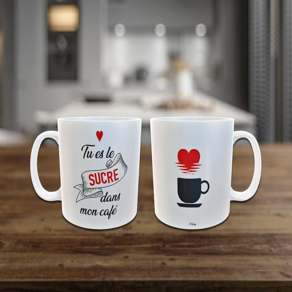 Mug sucre dans le café