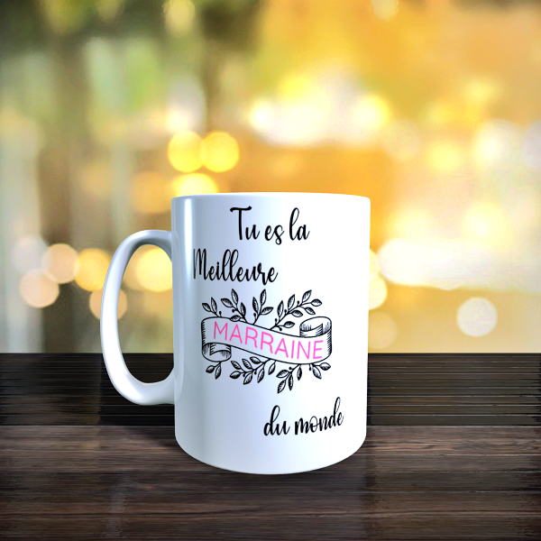 mug tu es la meilleure marraine du monde