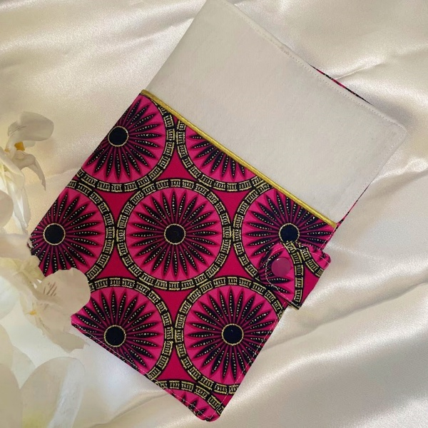 Protège carnet de santé rose